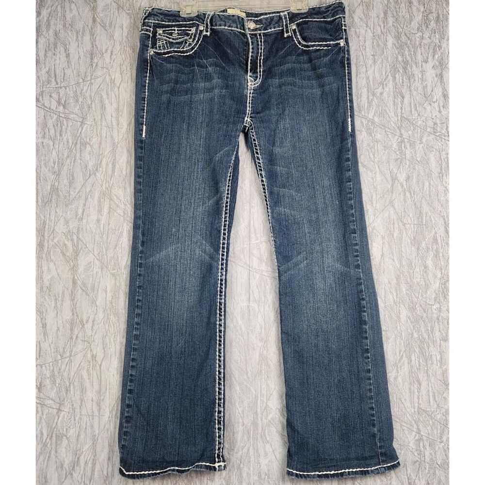 L.A. Idol Women's Embellished Jeans Size 19 41/34 Western Biker Y2K Glam